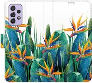 iSaprio flip pouzdro Exotic Flowers 02 pro Samsung Galaxy A52 / A52 5G / A52s - Kryt na mobil