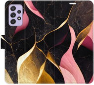 iSaprio flip case Gold Pink Marble 02 for Samsung Galaxy A52 / A52 5G / A52s - Phone Cover