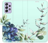 iSaprio flip case Blue Flowers for Samsung Galaxy A52 / A52 5G / A52s - Phone Cover