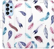 iSaprio flip pouzdro Colorful Feathers pro Samsung Galaxy A53 5G - Phone Cover