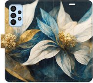 iSaprio flip pouzdro Gold Flowers pro Samsung Galaxy A53 5G - Phone Cover