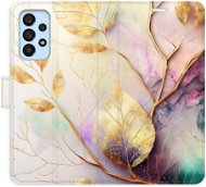 iSaprio flip pouzdro Gold Leaves 02 pro Samsung Galaxy A53 5G - Phone Cover