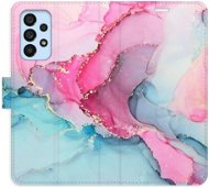 iSaprio flip pouzdro PinkBlue Marble pro Samsung Galaxy A53 5G - Phone Cover