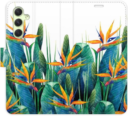 iSaprio flip pouzdro Exotic Flowers 02 pro Samsung Galaxy A54 5G - Phone Cover - Main image