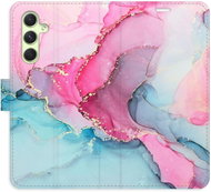 iSaprio flip case PinkBlue Marble for Samsung Galaxy A54 5G - Phone Cover
