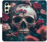 iSaprio flip pouzdro Skull in Roses 02 pro Samsung Galaxy A54 5G - Phone Cover