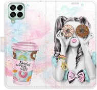 iSaprio flip pouzdro Donut Worry Girl pro Samsung Galaxy M53 5G - Phone Cover