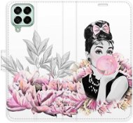 iSaprio flip puzdro Girl with bubble pre Samsung Galaxy M53 5G - Kryt na mobil