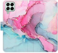 iSaprio flip pouzdro PinkBlue Marble pro Samsung Galaxy M53 5G - Phone Cover