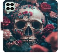 iSaprio flip pouzdro Skull in Roses 02 pro Samsung Galaxy M53 5G - Phone Cover