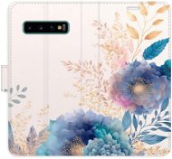 iSaprio flip pouzdro Ornamental Flowers 03 pro Samsung Galaxy S10 - Phone Cover