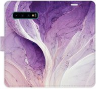 Phone Cover iSaprio flip pouzdro Purple Paint pro Samsung Galaxy S10 - Kryt na mobil