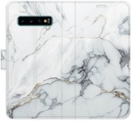 iSaprio flip pouzdro SilverMarble 15 pro Samsung Galaxy S10 - Phone Cover