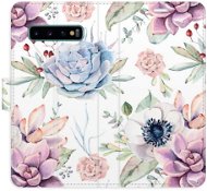 iSaprio flip puzdro Succulents Pattern pre Samsung Galaxy S10 - Kryt na mobil