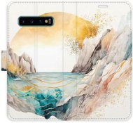 iSaprio flip pouzdro Winter in the Mountains pro Samsung Galaxy S10 - Phone Cover