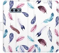 iSaprio flip puzdro Colorful Feathers pre Samsung Galaxy S10e - Kryt na mobil