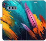 iSaprio flip pouzdro Orange Paint 02 pro Samsung Galaxy S10e - Phone Cover