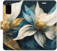 iSaprio flip pouzdro Gold Flowers pro Samsung Galaxy S20 - Phone Cover