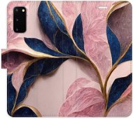 iSaprio flip pouzdro Pink Leaves pro Samsung Galaxy S20 - Phone Cover