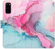 iSaprio flip pouzdro PinkBlue Marble pro Samsung Galaxy S20 - Phone Cover