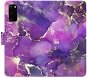 Phone Cover iSaprio flip pouzdro Purple Marble pro Samsung Galaxy S20 - Kryt na mobil