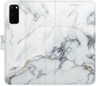 iSaprio flip pouzdro SilverMarble 15 pro Samsung Galaxy S20 - Phone Cover