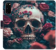 iSaprio flip pouzdro Skull in Roses 02 pro Samsung Galaxy S20 - Phone Cover