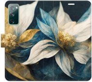 iSaprio flip pouzdro Gold Flowers pro Samsung Galaxy S20 FE - Phone Cover