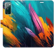 iSaprio flip pouzdro Orange Paint 02 pro Samsung Galaxy S20 FE - Phone Cover
