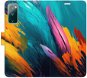 iSaprio flip pouzdro Orange Paint 02 pro Samsung Galaxy S20 FE - Phone Cover