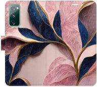 iSaprio flip pouzdro Pink Leaves pro Samsung Galaxy S20 FE - Phone Cover