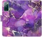 iSaprio flip pouzdro Purple Marble pro Samsung Galaxy S20 FE - Phone Cover