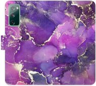 Kryt na mobil iSaprio flip puzdro Purple Marble na Samsung Galaxy S20 FE - Kryt na mobil