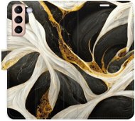 iSaprio flip pouzdro BlackGold Marble pro Samsung Galaxy S21 - Phone Cover