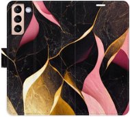 iSaprio flip puzdro Gold Pink Marble 02 na Samsung Galaxy S21 - Kryt na mobil