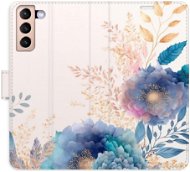 Kryt na mobil iSaprio flip puzdro Ornamental Flowers 03 na Samsung Galaxy S21 - Kryt na mobil