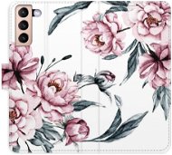 Kryt na mobil iSaprio flip puzdro Pink Flowers pre Samsung Galaxy S21 - Kryt na mobil