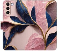 iSaprio flip puzdro Pink Leaves na Samsung Galaxy S21 - Kryt na mobil