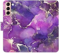 iSaprio flip pouzdro Purple Marble pro Samsung Galaxy S21 - Phone Cover