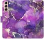 iSaprio flip puzdro Purple Marble pre Samsung Galaxy S21 - Kryt na mobil