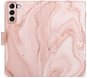 iSaprio flip pouzdro RoseGold Marble pro Samsung Galaxy S21 - Phone Cover