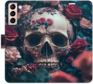 iSaprio flip pouzdro Skull in Roses 02 pro Samsung Galaxy S21 - Phone Cover
