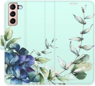 iSaprio flip puzdro Blue Flowers pre Samsung Galaxy S21 - Kryt na mobil