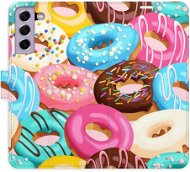 iSaprio flip pouzdro Donuts Pattern 02 pro Samsung Galaxy S21 FE 5G - Phone Cover