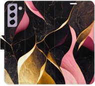 Phone Cover iSaprio flip pouzdro Gold Pink Marble 02 pro Samsung Galaxy S21 FE 5G - Kryt na mobil