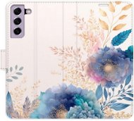 iSaprio flip pouzdro Ornamental Flowers 03 pro Samsung Galaxy S21 FE 5G - Phone Cover