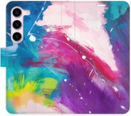 iSaprio flip pouzdro Abstract Paint 05 pro Samsung Galaxy S23 5G - Phone Cover