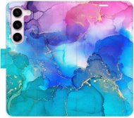 iSaprio flip puzdro BluePink Paint na Samsung Galaxy S23 5G - Kryt na mobil
