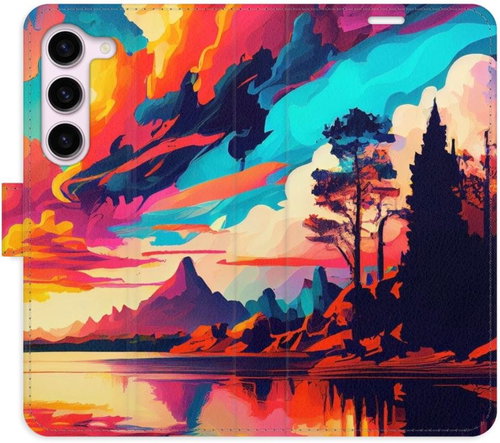 iSaprio flip pouzdro Colorful Mountains 02 pro Samsung Galaxy S23 5G - Phone Cover - Main image