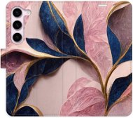 iSaprio flip puzdro Pink Leaves na Samsung Galaxy S23 5G - Kryt na mobil